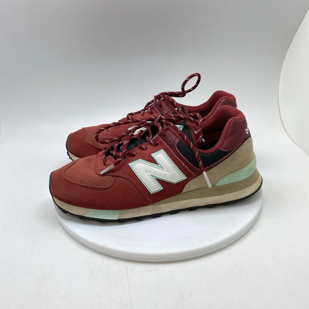 New Balance Sneakers Mens 7.5 D 574 ML574JHQ Red Athletic Casual Gym Shoes